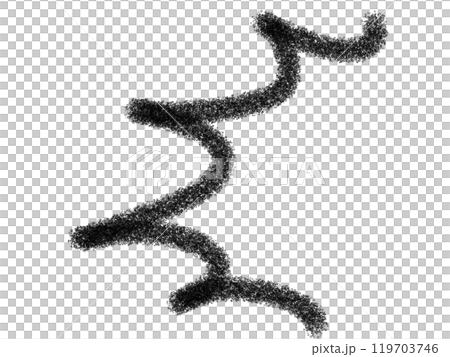 鉛筆風素材の手書きで書いたイラスト文字 119703746
