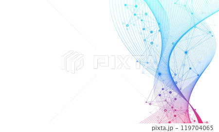 AI Banner Concept In The Digital Style. Generative Ideas Design Element For Internet Technology. Futuristic Technology Concept Artificial Intelligence. 119704065