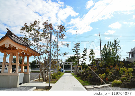 埼玉県行田市下中条　美しい治子神社 119704077