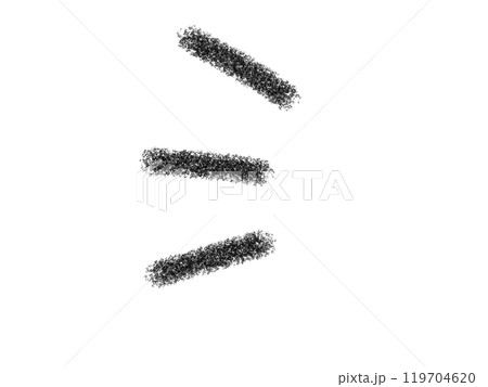 鉛筆画風の気づきマークの線画イラスト 鉛筆画風の気づきマークの線画イラスト 119704620