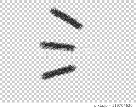 鉛筆画風の気づきマークの線画イラスト 鉛筆画風の気づきマークの線画イラスト 119704620