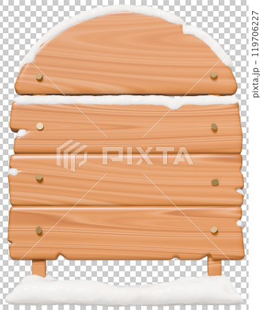 Standing wooden sign board Standing wooden sign board 119706227