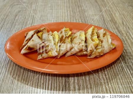 台湾の定番朝ごはん・蛋餅(ダンピン) 台湾の定番朝ごはん・蛋餅(ダンピン) 119706846