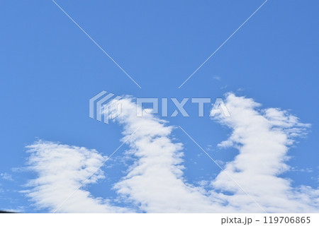 青空に浮かぶ白い雲 119706865