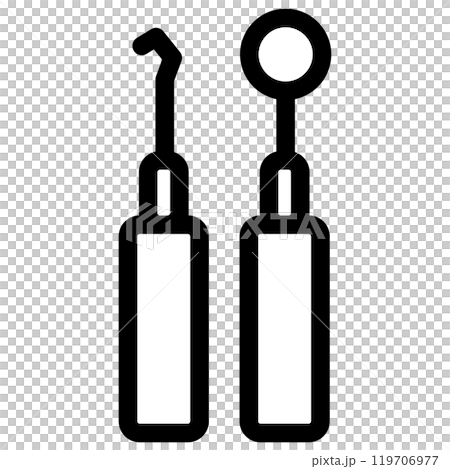 Simple icon material of treatment equipment used for tooth decay treatment 119706977
