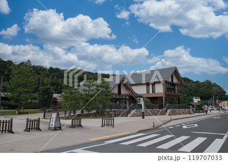 日本三景天橋立の玄関口の天橋立駅 日本三景天橋立の玄関口の天橋立駅 119707033