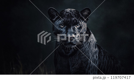 闇の中の黒ヒョウ 闇の中の黒ヒョウ 119707417