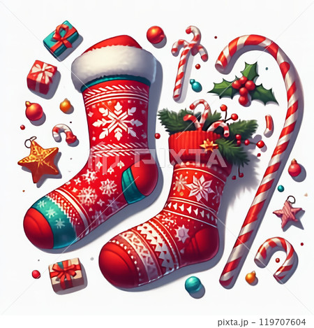 クリスマスの靴下 119707604