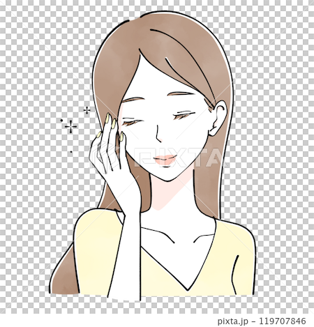 Nail woman illustration 119707846