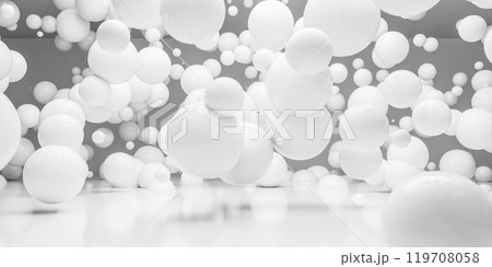 Floating White Spheres in Abstract Space 119708058