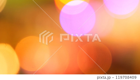 Colorful Bokeh abstract blurred background music festival stage show performance party. Vibrant bokeh background spark animate motion. Backdrop display with twinkling night life shape blinking light 119708409
