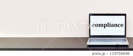 コンプライアンス について eラーニング で 学ぶ 【 社員 研修 の イメージ 】 119708696