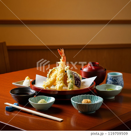 おいしい天ぷら盛合せ料理 119709509