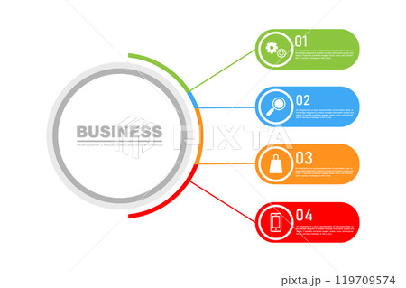 infographic design elements with icons 119709574