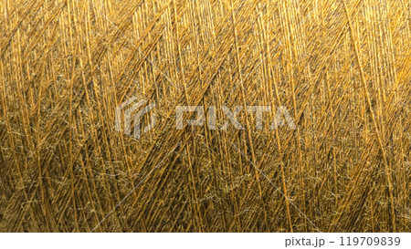 Orange threads for handicrafts. Selecting a color palette for knitting. Autumn 119709839