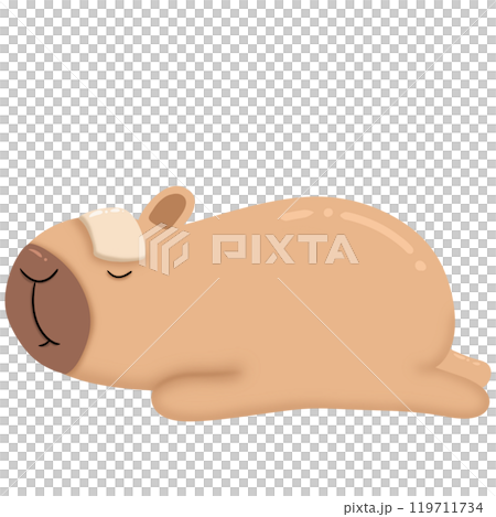 Capybara is not feeling well. Capybara is not feeling well. 119711734