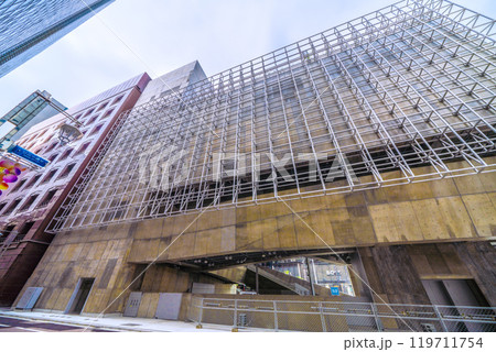 日本の東京都市景観 東京メトロ 銀座駅出入口やソニー通りなどを望む=10月27日 日本の東京都市景観 東京メトロ 銀座駅出入口やソニー通りなどを望む=10月27日 119711754