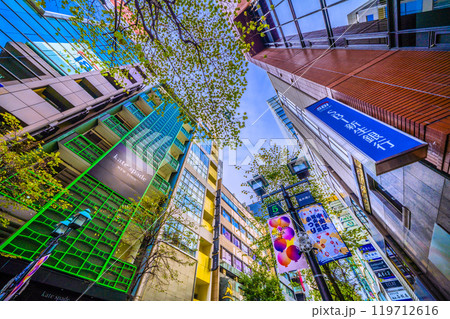 日本の東京都市景観 東京・銀座。並木通りなどを望む=10月27日 日本の東京都市景観 東京・銀座。並木通りなどを望む=10月27日 119712616