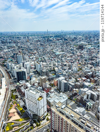 View of Tokyo SkyTree in Sumida City, Tokyo, Japan 119714144