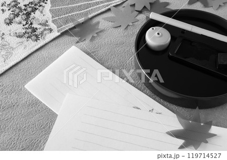 一筆箋で季節の便り　手紙　一筆箋　挨拶状　お礼状　添え状 119714527