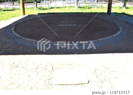 屋外の土俵場 119715517