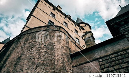 Exterior of historic Chateau de Vizille, a castle close to Grenoble, France Exterior of historic Chateau de Vizille, a castle close to Grenoble, France 119715541