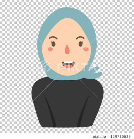 woman wearing hijab illustration woman wearing hijab illustration 119716628