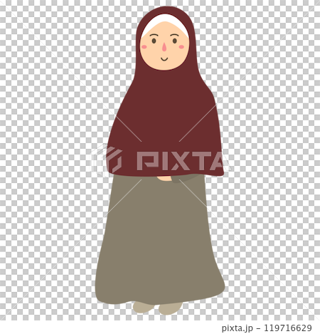 woman wearing hijab 119716629