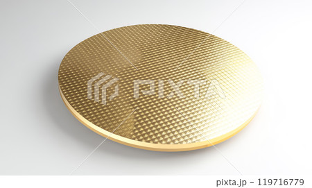 金色に光る半導体ウェーハ製品イメージ 金色に光る半導体ウェーハ製品イメージ 119716779