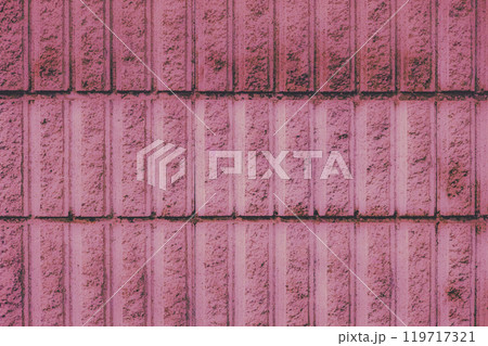 ピンクの長方形石材 119717321