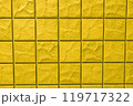 黄色のタイル 119717322
