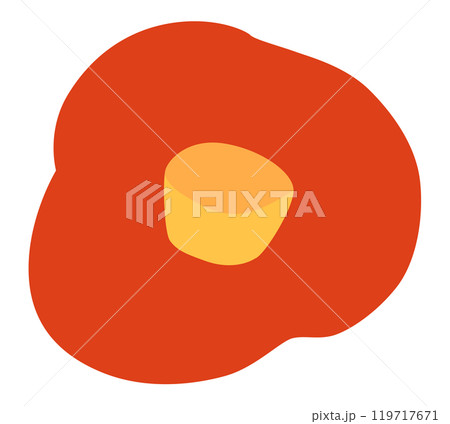 椿のベクターイラスト 椿のベクターイラスト 119717671