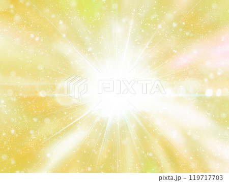キラキラした金色のスペクトル背景 キラキラした金色のスペクトル背景 119717703