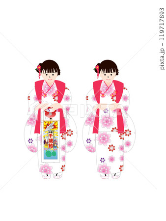 七五三の女の子 七五三の女の子 119717893