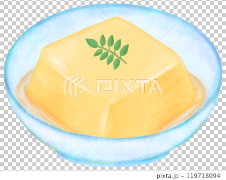 Egg tofu illustration Egg tofu illustration 119718094