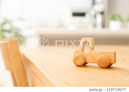 家のリビングと自動車 家のリビングと自動車 119719077