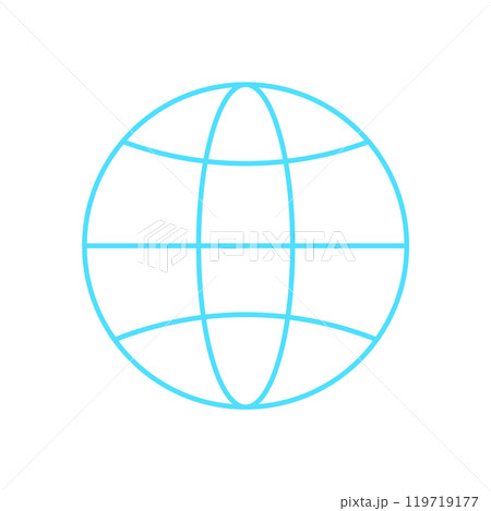 Y2k mesh earth symbol, cyberpunk abstract wire frame figure graphic, vaporwave neon mesh element object, y2k trendy net pattern structure illustration, futuristic geometric grid form symbol. 119719177