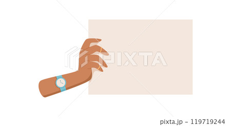 Woman hand hold sign, hand hold support flag, human parade revolution signboard, person show up protest poster, people raise strike banner, woman holds demonstration sign, 119719244