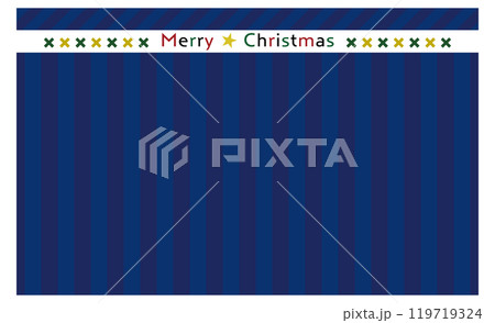 クリスマスカラーのストライプシームレスパターン/青 クリスマスカラーのストライプシームレスパターン/青 119719324