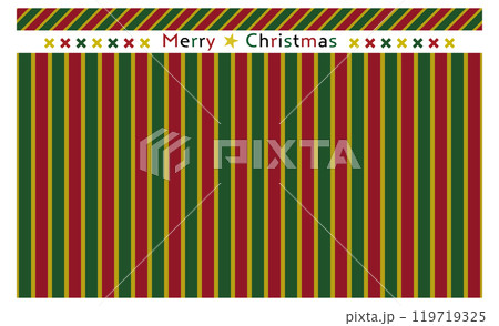 クリスマスカラーのストライプシームレスパターン/赤・緑・金 クリスマスカラーのストライプシームレスパターン/赤・緑・金 119719325