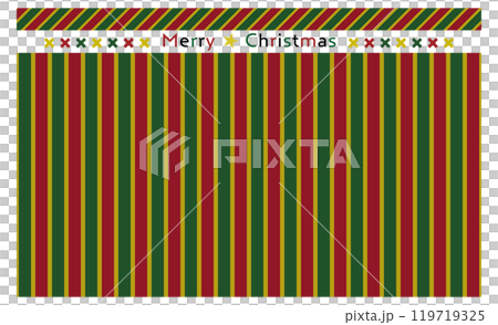 クリスマスカラーのストライプシームレスパターン/赤・緑・金 クリスマスカラーのストライプシームレスパターン/赤・緑・金 119719325
