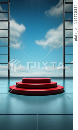 Podium stage display product studio wallpaper background 119720334