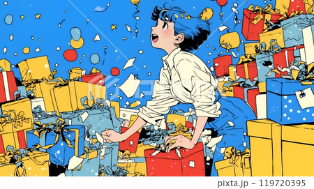 バーゲンセール／プレゼントのイメージ