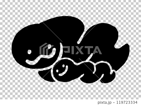 よりそう巳の親子_黒 119723334