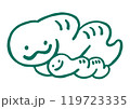 よりそう巳の親子_緑 119723335
