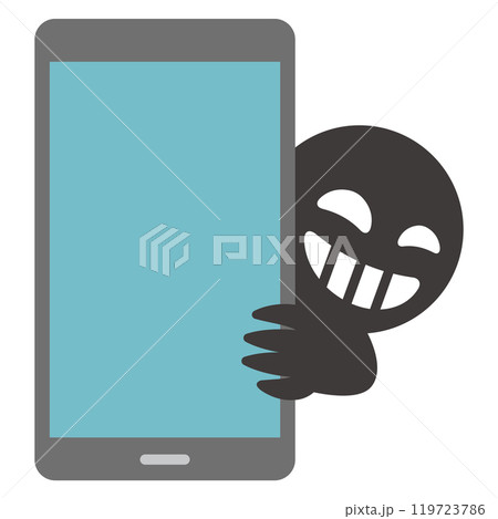 SNSに潜む悪のイラスト 119723786