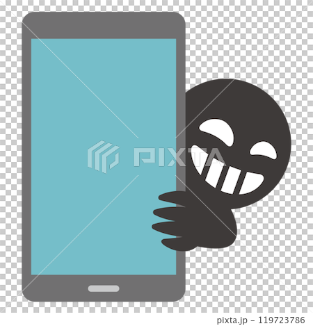 SNSに潜む悪のイラスト 119723786