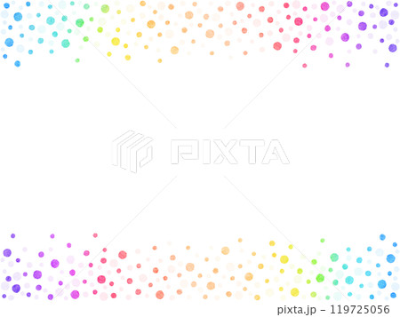 水玉模様の背景 119725056