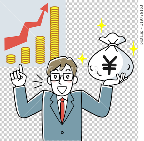 A shady man recommending investment 119726163