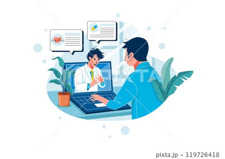 Online doctor consultation 119726418
